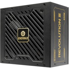 Enermax Devrimi Iıı 850 Watt | Tam Modüler Atx 3.1 Güç Kaynağı | Pcıe 5.1 | 80 Artı Altın | Fısıltı Sessizliğinde 120 mm Fdb Fan | 105°C Japon Kapasitörleri | ERV850G-AHG-MAC