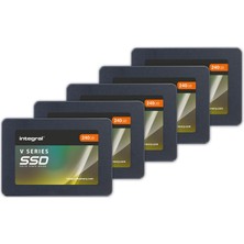 İntegral Integral V Series 2 240GS 5pk SSD Sata Iıı 2.5 Dahili Ssd, 450 Mb/s'ye Kadar Okuma 400 Mb/s Yazma 1 Tb