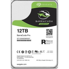 Seagate ST12000DM0007 Barracuda Pro 12 Tb Dahili Sabit Disk (8,9 cm (3,5 Inç), 7200 Rpm, 256 MB Önbellek, Sata 6 Gb/s, Gümüş, Bulk)