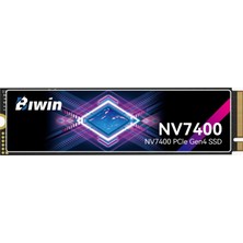 Biwin Bıwın Black Opal NV7400 M.2 Pcıe Gen4 SSD 2 Tb - 7450 Mb/s'ye Kadar Okuma Hızı - Profesyonel Dahili Sabit Sürücü Nvme 2.0 - Pc, Dizüstü Bilgisayar ve Ps5 ile Uyumlu Oyun Belleği