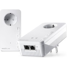 Devolo Magic 2 Wifi 6 Sonraki Başlangıç ​​seti, Wifi Güç Hattı Adaptörü, Wi-Fi 6 Aracılığıyla 3.000 Mbit/s'ye Kadar, Mesh Wifi Soketi, 2x Gigabit Lan, Beyaz