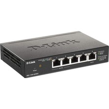 D-Link DGS-1100-05PDV2, 5 Portlu Layer 2 Gigabit Poe Beslemeli Smart Switch (3x 10/100/1000 Mbit/s Base-T, 2x 10/100/1000 Mbit/s Base-T Poe, Harici Güç Gerektirmez, Fansız, Metal Kasa)