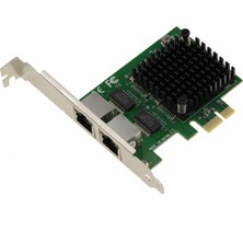 Network Kalea-Informatıque Pcıe Ağ Denetleyici Kartı, 2,5g, 2 Gigabit Ethernet Port, 2 RJ45 Port, Çift Yonga Seti, Intel I226 Srktu, 10/100/1000/2500 Desteği