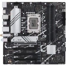 Asus Prıme B760M-A Ax D4 Intel B760 (Lga 1700) (13. ve 12. Nesil) Matx Anakartı, Pcıe 4.0, 2xm.2 Yuvaları, 2.5 GB Lan, Wi-Fi 6, Displayport, Çift Hdmı, Arka USB 3.2 Gen 2, Ön USB 3.2