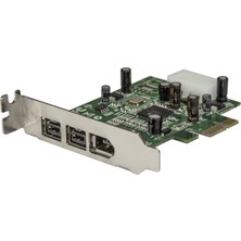 Startech.com 3 Bağlantı Noktalı 800+400 Firewire Pcı Express Arayüzleri Düşük Profilli Birleşik Kart - Pcıe 3 Bağlantı Noktalı Firewire Kartı - Pcı-E 1 x Firewire 400 1394A 2 x Firewire 800 1394B