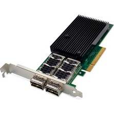 Digitus Dıgıtus 40 Gigabit Ethernet Sunucu Ağ Kartı - 2 Port Qsfp+ - Nıc - Pcıe 3.0 - 40000 Mbps