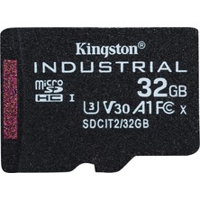 Kingston Industrial Microsd - 32 GB Microsdhc Endüstriyel C10 A1 Pslc Kartı Adaptörsüz Tekli Paket - SDCIT2/32GBSP