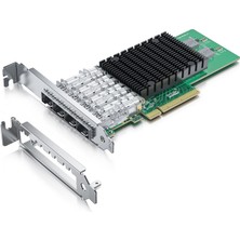 İpolex Ipolex 10 GB Ağ Kartı, 4xsfp+ Bağlantı Noktası, Intel X710-DA4 ile Karşılaştırıldığında 10 Gbe Nıc, Windows Server/windows/linux/vmware'i Destekler (Mac Os'yi Desteklemez, Bypass Modunu Destekler)
