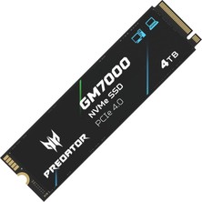 Acer Predator GM7000 Gaming SSD 4tb - 7400 Mb/s'ye Kadar Okuma - M.2 2280 Nvme Pcıe Gen4, Dram Önbellekli, Dizüstü ve Masaüstü Bilgisayar Için Dahili Katı Hal Sürücüsü - Ps5 Uyumlu