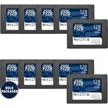 Patriot Memory Patriot P220 128GB Sata 3 2,5 Inç SSD Toplu 10'lu Paket