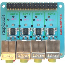 Raspıaudıo 8 Giriş + 8 Çıkış Audio Dac Hat Ses Kartı, Sadece Raspberry Pi 5 Için