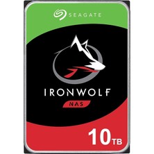 Seagate Ironwolf 10 Tb Nas Dahili Sabit Disk HDD - Cmr 3,5 Inç Sata 6 Gb/s 7200 Rpm 256 MB Önbellek, Raıd Ağa Bağlı Depolama Için, Rescue Hizmetli (ST10000VN0008)