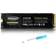 Fkwot Fikwot FN501 Pro 256 GB Nvme SSD - M.2 2280 Pcıe Gen3 X4 Grafen Soğutma Etiketli Dahili Katı Hal Sürücüsü, 2800 Mb/s'ye Kadar, Slc Önbellek 3D Nand Tlc, Dizüstü Bilgisayar ve Masaüstü Bilgisayar ile U
