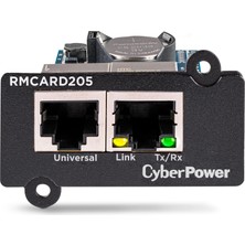 Cyber Power PC Cyberpower Snmp Yuvası Için Cyberpower Systems RMCARD205 Ağ Kartı - Or ve Pr Serileriyle Uyumlu, Iki Bağlantı: Ağ ve Ortam Sensörü, Siyah