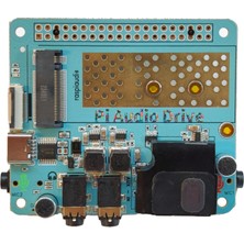 Raspıaudıo Audio Dac Hat Ses Kartı (Pi Audio Drive), Raspberry Pi 4 ve Tüm Modeller Için, Pi Zero / Pi3 / PI3B / PI3B+ / Pi2, Usb'den Daha Iyi Kalite