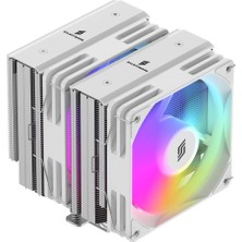 Silentware Sılentware Titan Rgb Beyaz Cpu Hava Soğutucu, Çift Kule, 6 Bakır Isı Borusu, 2x 120 mm Pwm Fanlar, Hidro Rulmanlar, A-Rgb Aydınlatma, Tdp 265W, Intel Lga 115X/1200/1700/1851 ve Amd Am4/am5 ile Uyumlu