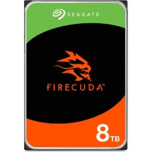 Seagate Firecuda HDD 8 Tb, Dahili Sabit Disk, 3,5 Inç, 7200 Rpm, Cmr, 256 MB Önbellek, Sata 6 Gb/s, Gümüş, Data Rescue Hizmeti Dahil (ST8000DXZ01)