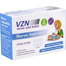 Burun Aspiratörü Yedek Ucu – Vzn - 10 Adet, Ekstra Yumuşak Silikon, Hijyenik, Tüm Vzn Modeller