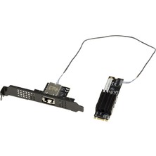 Network Kalea-Informatıque M2 RJ45 10G Lan 10 Gigabit Ethernet Denetleyici Kartı, Pcıe M2 Port Için, M Key Veya B+M, Aquantıa AQC113 Yonga Setli