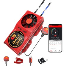 Daly Smart Bms Lifepo4 8s 24V 150A, Fanlı, Görünür Veri Izleme Için Bluetooth Modüllü, 3,2V Lityum Pil Yönetimi Için Uart Iletişimi