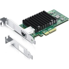 H!fiber.com Hifiber 10G Ethernet Ağ Kartı, RJ45 Nıc, 10GBE Cna, X550-T1'E Eşit Işlev, Intel X550-AT2 Çipli, Windows Server/linux/vmware'i Destekler (X11, Mac'i Desteklemez)