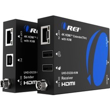 Oreı Kvm 4K HDMI Over Ethernet Uzatıcı Balun, Cat7 Üzerinden 70 M