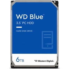 Western Digital Wd Blue 6 Tb Dahili Sabit Disk (8,9 cm (3,5 Inç)), Sata 6 Gb/s Bulk WD60EZRZ