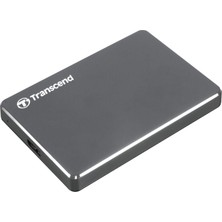 Transcend 2tb Storejet 25C3N Taşınabilir Hdd, Alüminyum Gövde, A Tipi