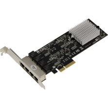Network Kalea-Informatıque Wol Pcıe Ağ Denetleyici Kartı, 4 Lan, Ethernet 10/100/1000/2500, 1g, 2,5g, 4 RJ45 Port, Realtek RTL8125 Yonga Seti