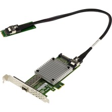 Network Kalea-Informatıque M.2 Kart, 1 Fiber Sfp+ 10G 10 Gigabit Ethernet Portlu, M.2 M Key Yuva Için, Intel JL82599EN Yonga Setli, SFF-8087 Bağlantı 40 cm