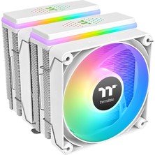 Thermaltake Astrıa 600 Argb Cpu Soğutucu Beyaz - 2X120MM Pwm, 6X6MM Doğrudan Temaslı Isı Boruları, 265W Tdp, Sessiz 26,8 Dba, 5V Argb Senkronizasyonu, Intel LGA1851/1700, Amd Am5/am4 ile Çift Kule Hav