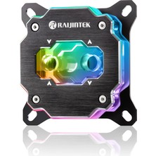 Raijintek Forkis Pro Rbw Işlemci Su Bloğu, Özel Sıvı Soğutma Seti Için, Adreslenebilir Rgb Işlemci Soğutucu, Intel ve Amd Uyumlu