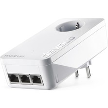 Devolo Magic 2 Üçlü Genişletme Adaptörü, Elektrik Hattı Adaptörü, 2.400 Mbit/s'ye Kadar, 3x Gigabit Bağlantı Noktaları, Oyun Için Ideal, Dlan 2.0, Beyaz