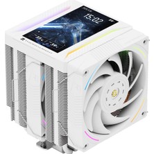 Thermalrlght Thermalright Tr Peerless Assassin 120 Vısıon Max Argb Beyaz Cpu Hava Soğutucusu, Çift Kule Soğutucusu 2150 Rpm, 5 Inç IPS Ekran (480X854 Çözünürlük), Intel LGA1851/1700/115X ve Amd Am4/am