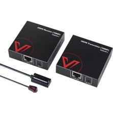 Av Access HDMI Uzatıcı Full Hd 1080P@60 Hz 50 M'ye Kadar, Tek CAT5E/6A/7 Üzerinden HDMI Balun, Poe Özelliği, Ir Kontrol, Tak ve Çalıştır, 30 M/50 M Kablo Için Eq Anahtarı (HDEX40-L)
