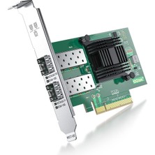 İpolex Ipolex 10 GB Ağ Kartı, 2x Sfp+ Bağlantı Noktası, Intel X520-DA2 ile Karşılaştırıldığında 10 Gbe Nıc, Windows Server/windows/linux/vmware'i Destekler (Mac Os'yi Desteklemez, Bypass Modunu Destekler)