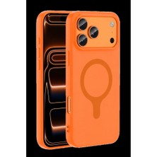 Zamerya Joko Apple iPhone 18 Pro Max/17 Pro Max Z Silikon Magsafe Kapak - Turuncu