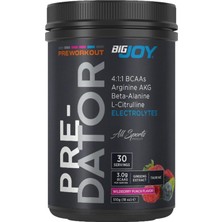 Sports Predator Pre-Workout, Orman Meyve Aromalı, 510G, Güç ve Performans, Aminoasit