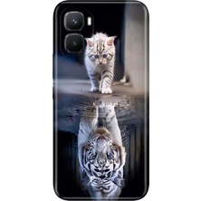 Senada Infinix Gt 50 Pro (X6891) Kılıf Desenli Baskılı Tpu Rubber Kapak Silikon Big Cat