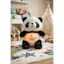 Nefes Alan Işıklı ve Müzikli Panda Uyku Arkadaşım, Ritmik Hareketli, 30 Cm, Unisex