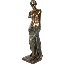 Veronese Koleksiyon Mitolojik Venüs De Milo Figürü Bronz Renk 9X28CM