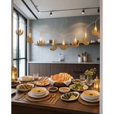 Decostyle Minareli Hilal LED Işık Gold Metal Gövdeli Uczzzminareramazanledışık-6