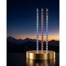 Decostyle Rgb LED Işık Çubuğu Seti 10 Adet Kayan Yıldız Efekti UCZZZ10ÇUBUKLUDEKORLED-6