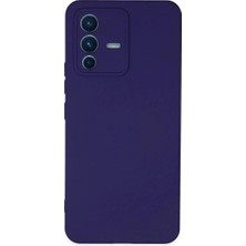Lsk Vivo V23 5g Kılıf Nano Içi Kadife Silikon - Mor