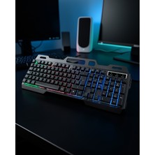 TeknoKapsül Oyuncu Klavye Mouse Seti Rgb Işıklı Türkiye Q Model XUCZZZPG8018KLAVYE-2-1