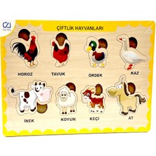 Duman Ca Games Ahşap Puzzle Çiftlik Hayvanları 19X29