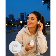 TeknoKapsül Kulak Içi Bluetooth Kulaklık Beyaz Çağrı Cevaplama Dokunmatik Kontrol