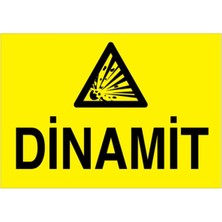 Odea Tr Dinamit Uyarı Tabelası - 20X30 Alüminyum Kompozit Panel - Pm4