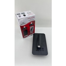 Die Grup Helios Hs 5823 Usb'li Siyah LED Duvar Apliği 15W – Okuma Lambalı – Çift Anahtarlı – Modern Yatak Başı Aplik