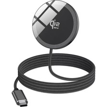Odea Tr Manyetik Kablosuz Şarj Cihazı Compatible With Magsafe, 25W (Siyah)